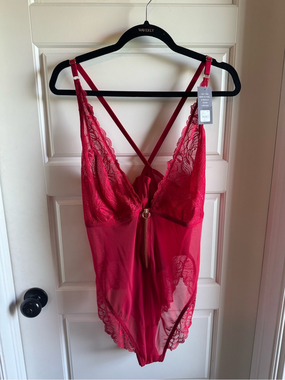 Cacique - Red lace body suit - Size 18/20